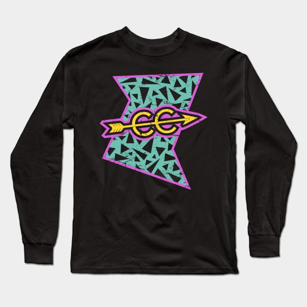 Rad 90s Cross Country Logo Long Sleeve T-Shirt by MeatMan